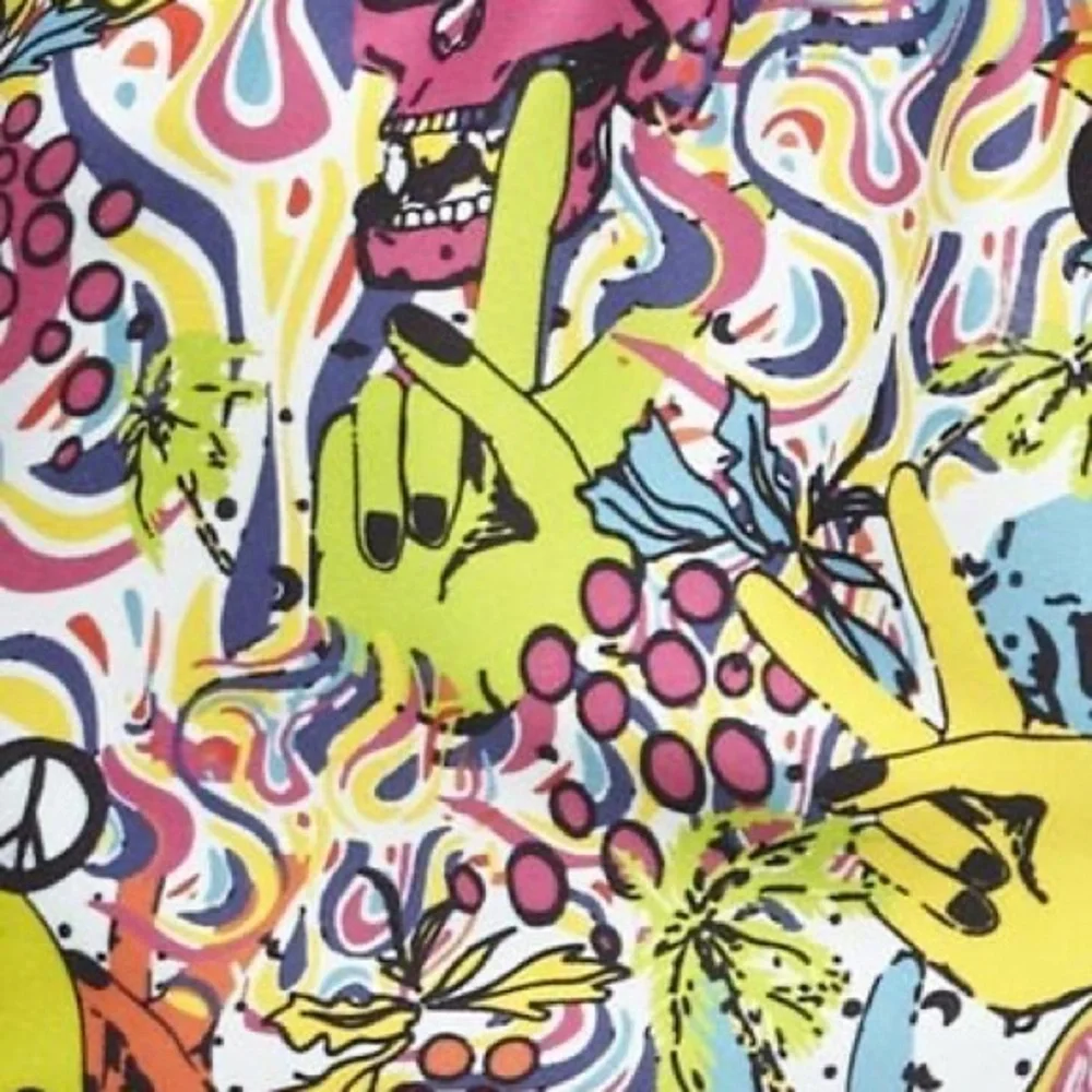 Men’s Boardies Skull Grillz Swim Trunks, Size Medium